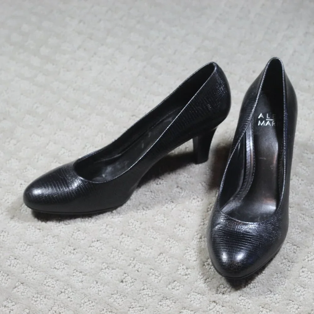 Alex Marie Size 6 Black Embossed 3